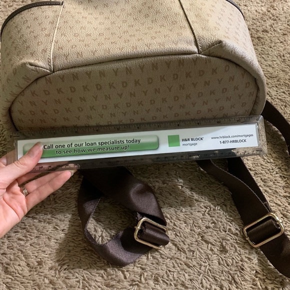 DKNY leather back pack